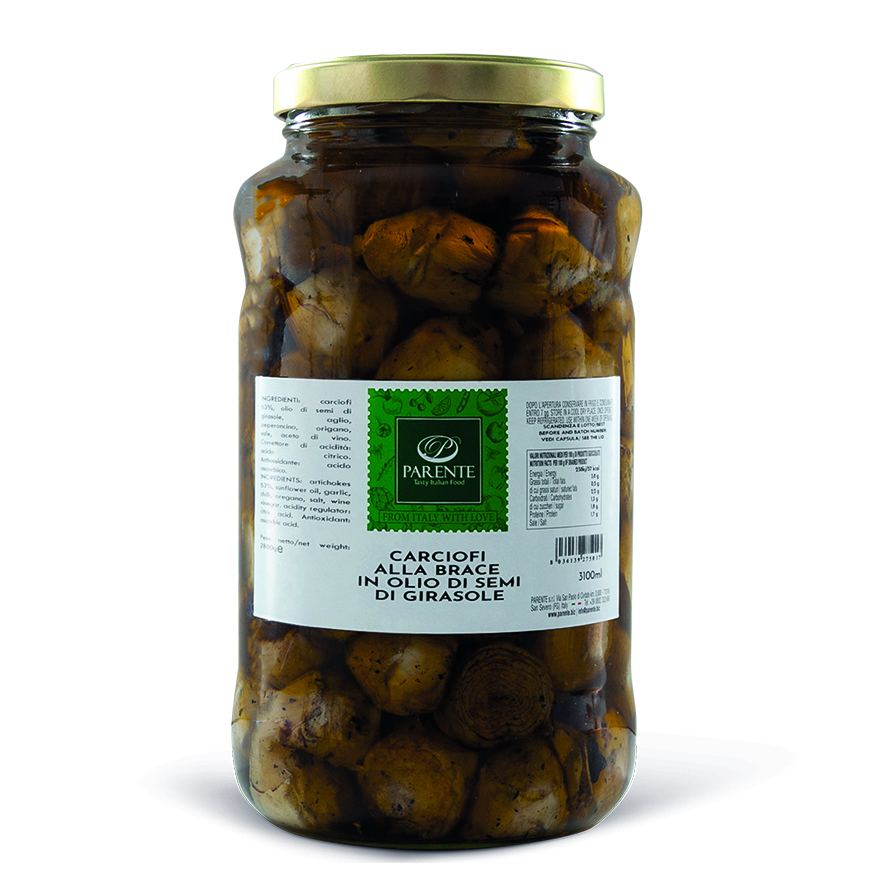 ARTICHAUTS 2.8KG GRILLÉS HUILE TOURNESOL