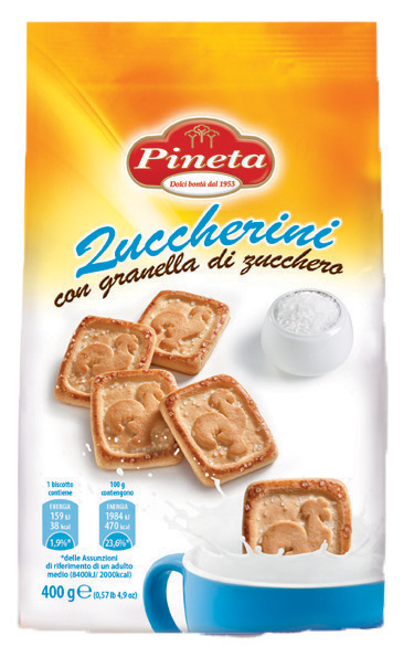 ZUCCHERINI 400G AVEC GRAINS DE SUCRE***