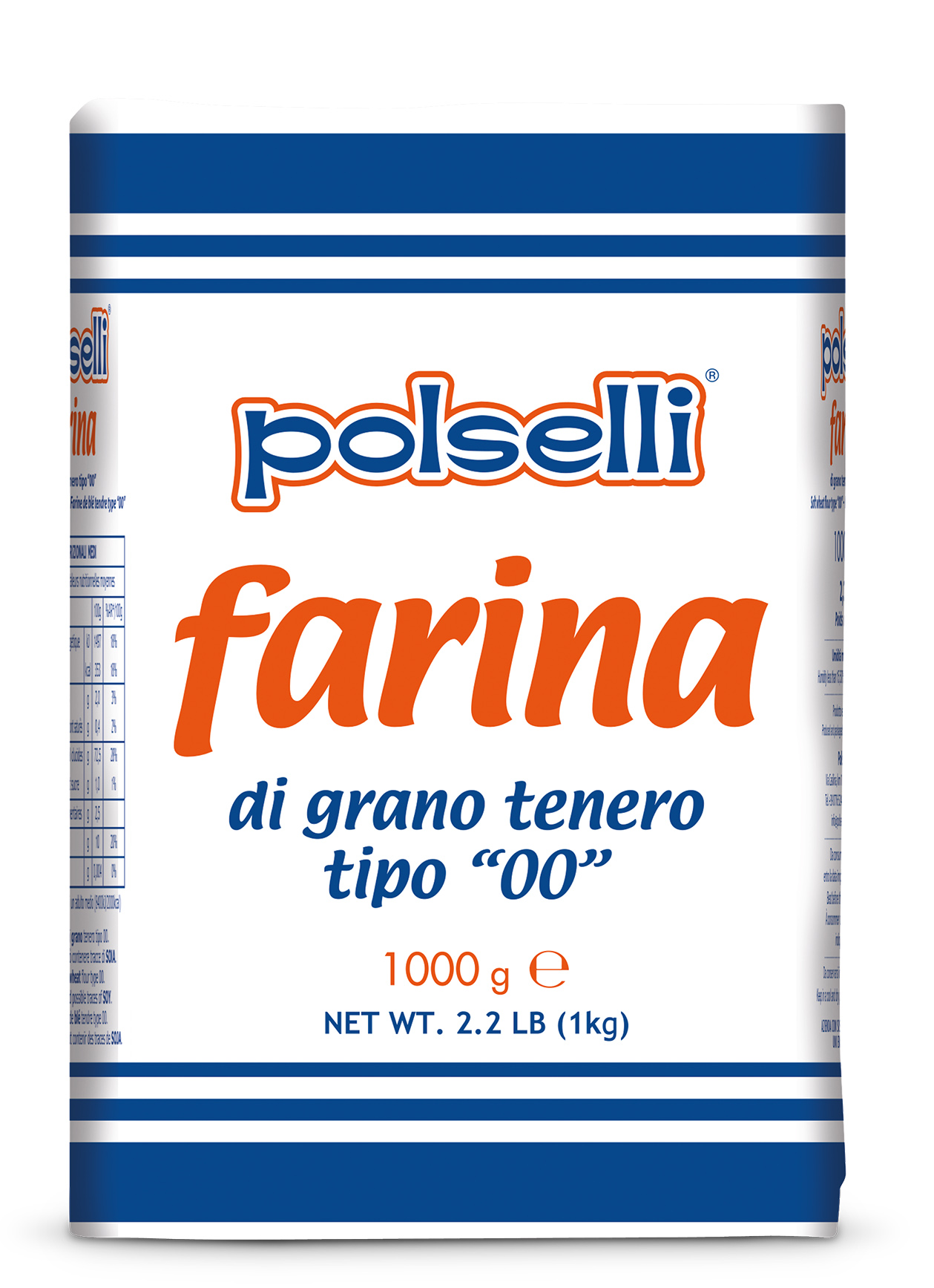 FARINE GRANO TENERO 00 1 KG GENERAL PURPOSE