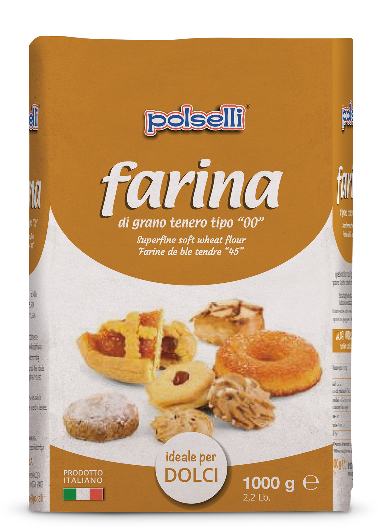 FARINE DOLCI 1KG 00 DI GRANO TENERO