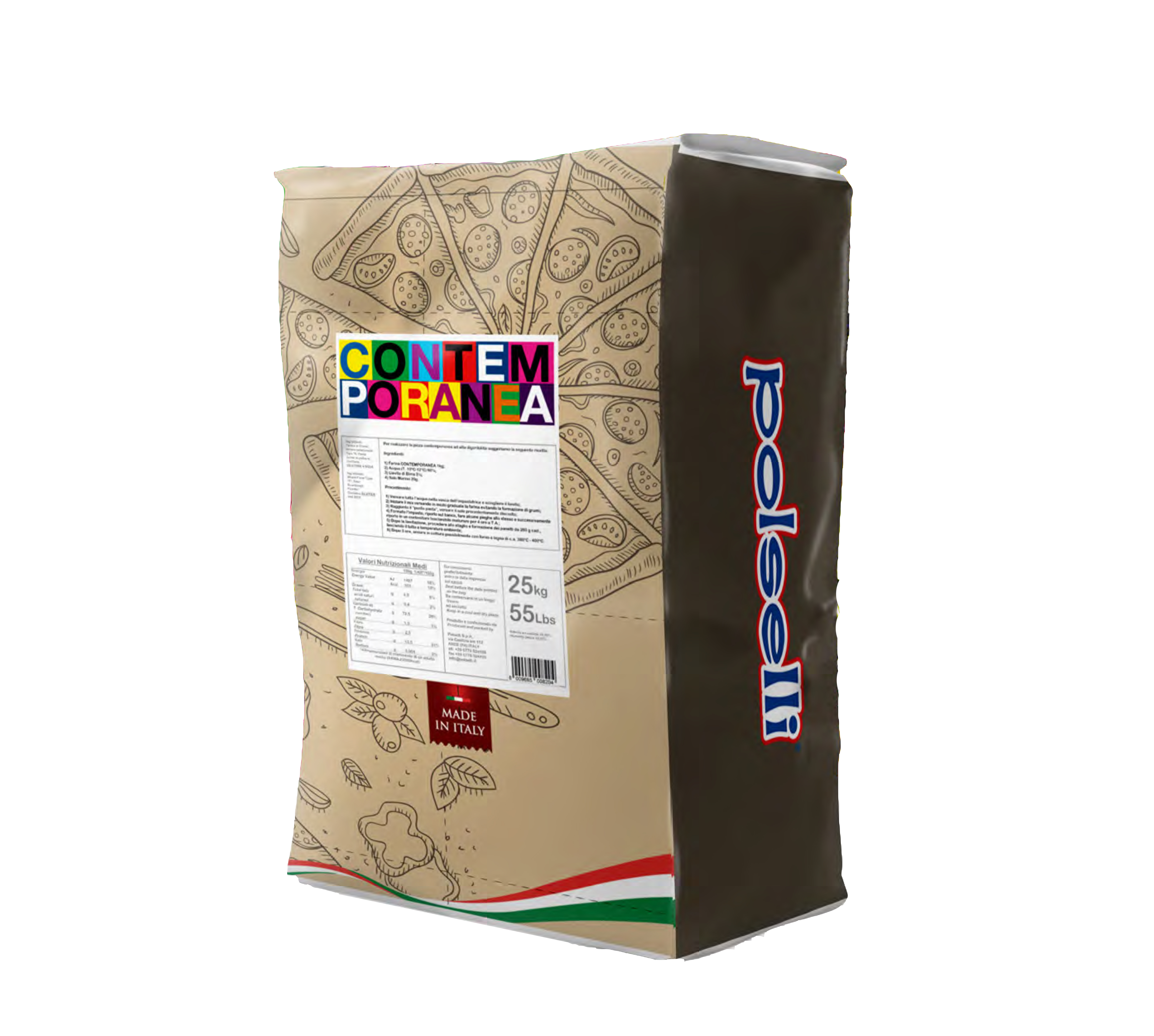 FARINE CONTEMPORANEA 25KG TYPE 0