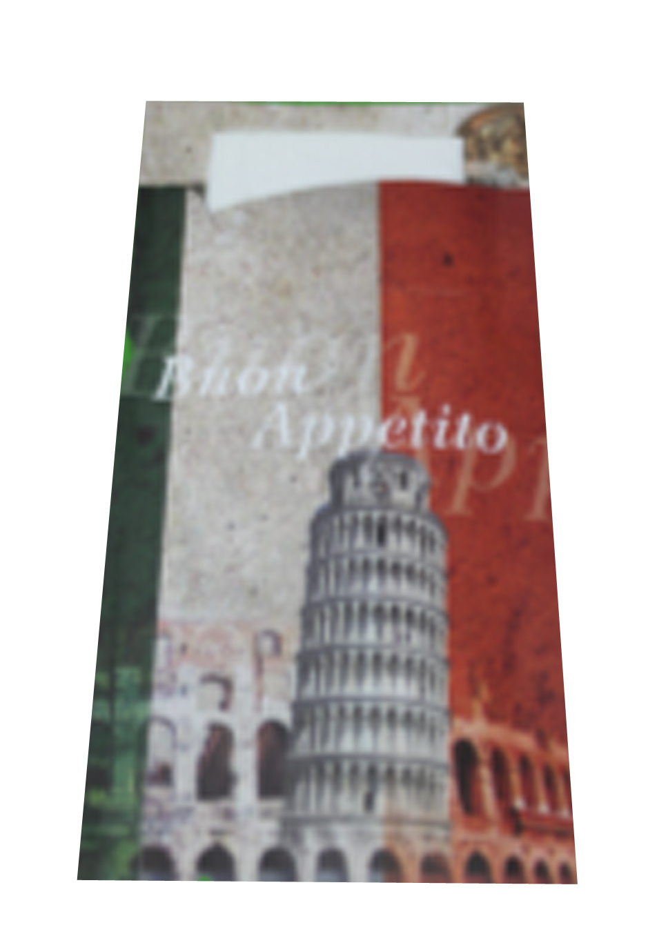 PORTE COUVERTS+SERVIETTE BUON APPET9.5X20CM-100PC*