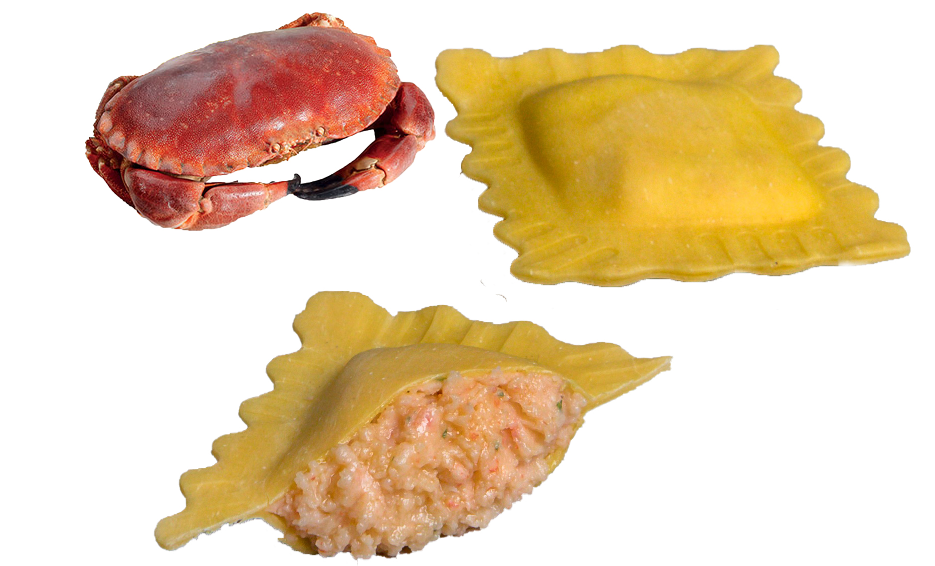 RAVIOLO CRABE 1KG (GRANCHIO) (14.7G/PC)***