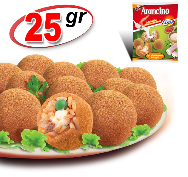 ARANCINO EXTRA FARCI SAUCE 25 GR - 1 KG MIGNON