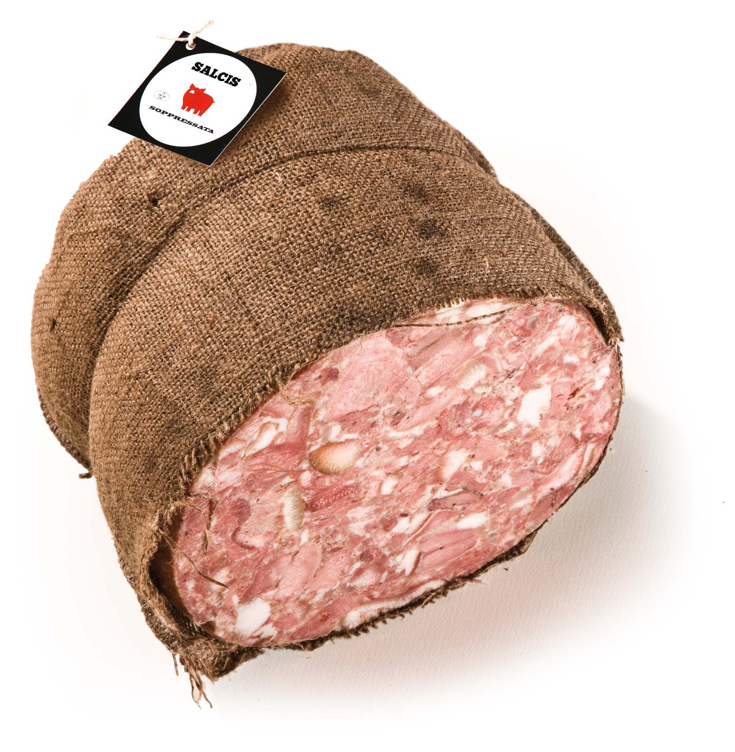 SOPPRESSATA GEANTE (TETE PRESSEE) 8KG 1/2SV JUTE