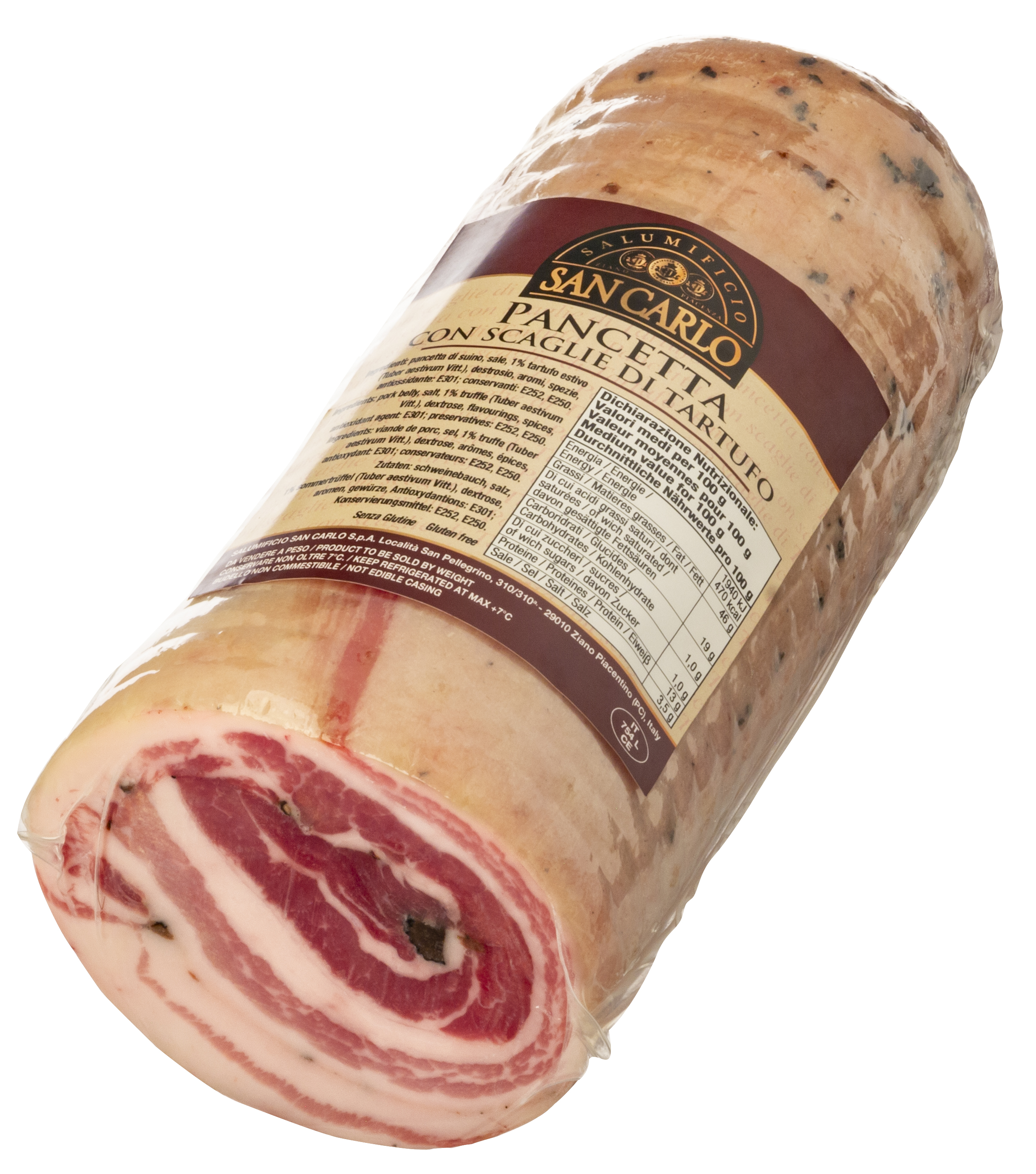 PANCETTA TARTUFO 1.7KG - 1/2 SV