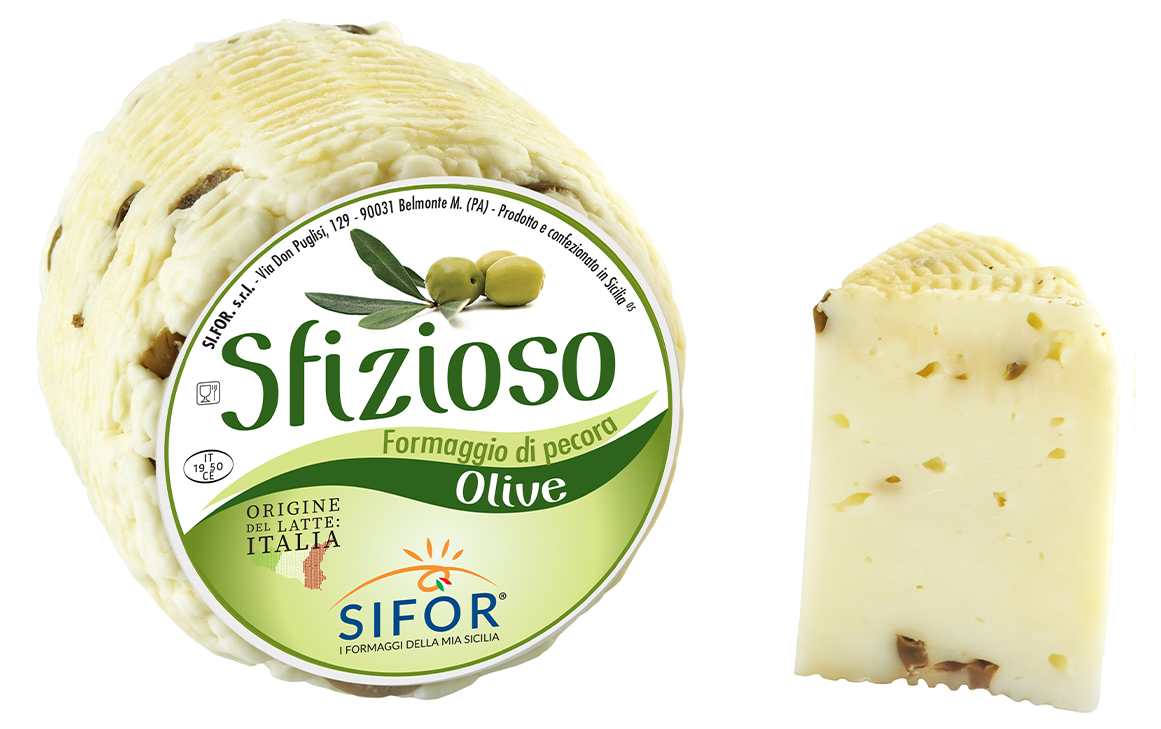 PECORINO SFIZIOSO OLIVES 500G