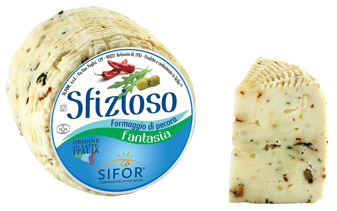 PECORINO SFIZIOSO FANTASIA 500G(OLIVE-ROQUE-PIM)PV