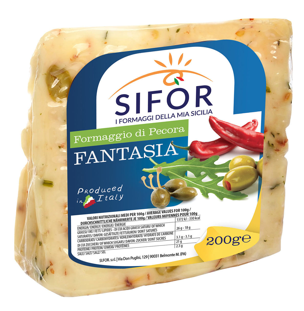 PECORINO SICILIEN FANTASIA 200G PF