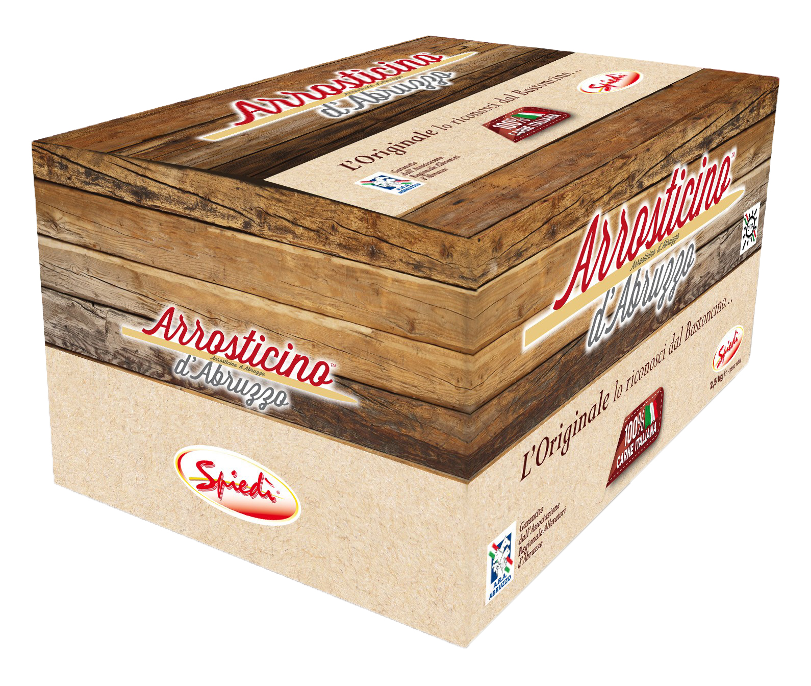 BROCHETTES ABRUZZO RUSTICO MOUTON 2,5 KG PV +-80PC