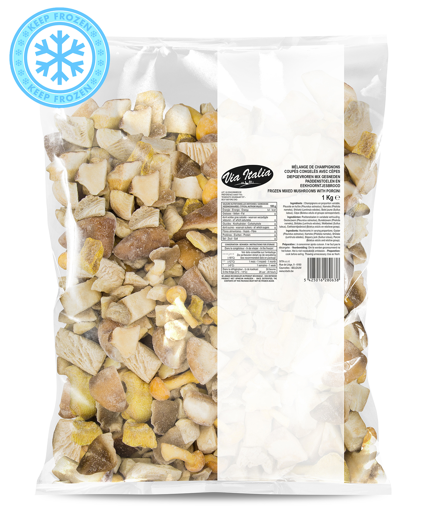 MIX CHAMPIGNONS SURGELES 1KG