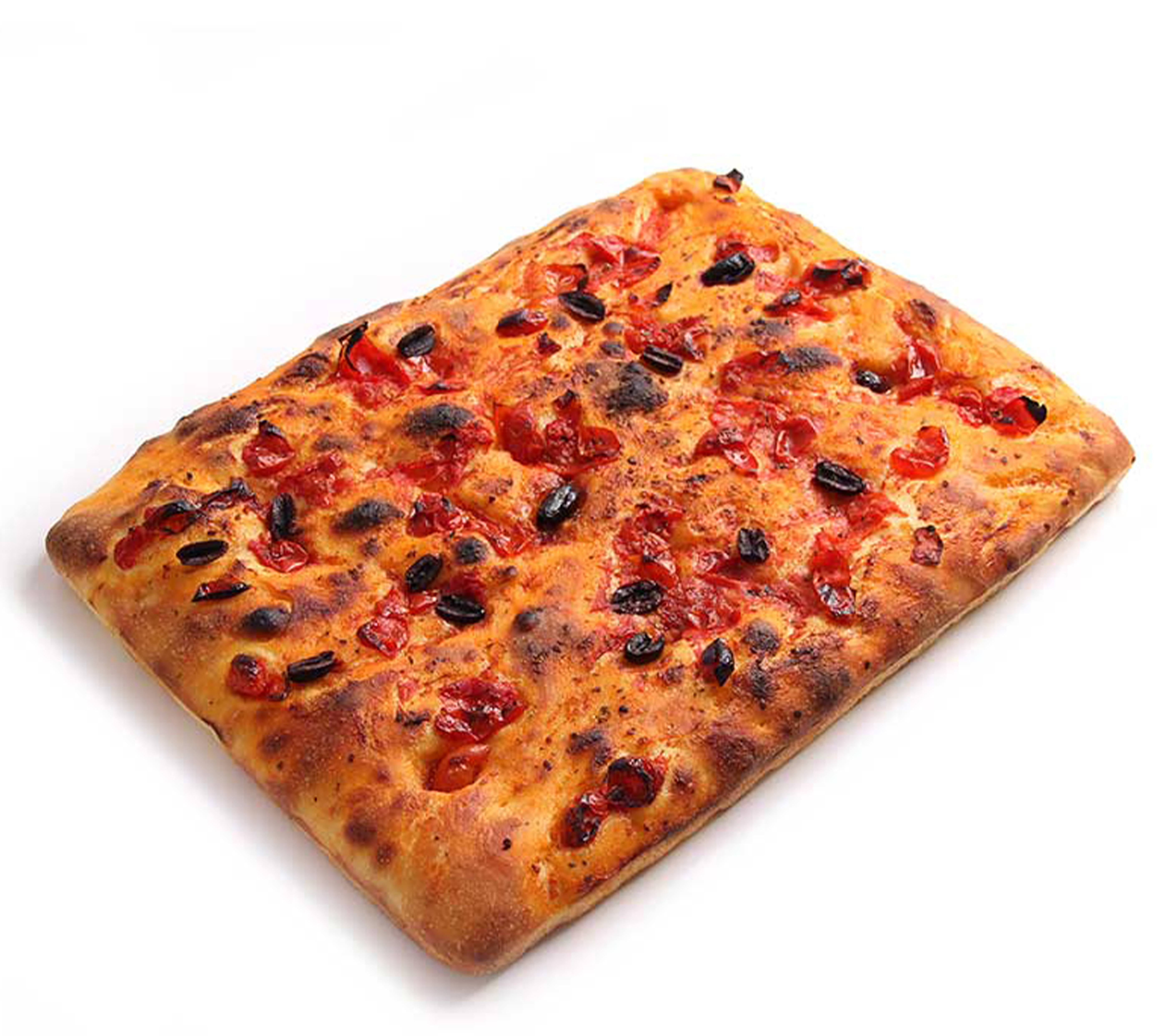 FOCACCIACON POMODORINI E OLIVE 1,3KG - 30X40CM